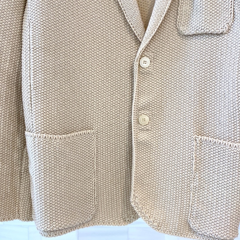 Men’s Cream Color Cardigan / Jacket - Picture 3 of 9